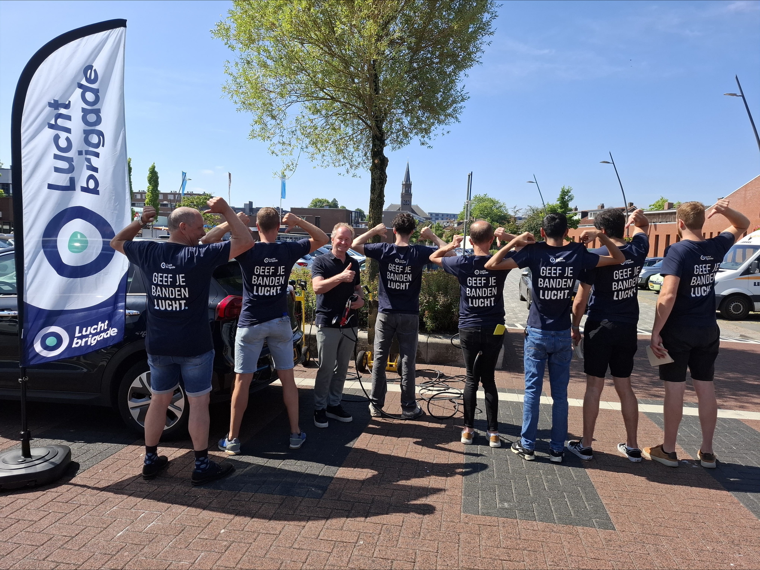 Geslaagde banden oppompactie